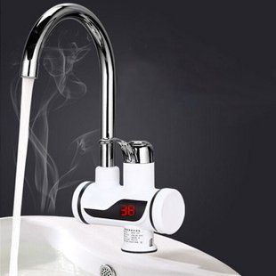 Нижнє Проточний водонагрівач з LCD екраном , водонагрівач, кран pr65638444 фото