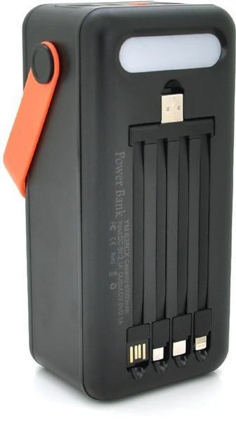 Портативна батарея зовнішня повербанк Power Bank 50000 mAh із сонячною панеллю та ліхтариком YM-635CX 2053467 фото