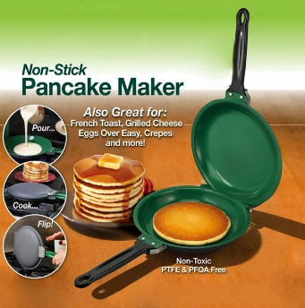 Двостороння сковорода для приготування млинців та панкейків Pancake Maker 801554711023 фото