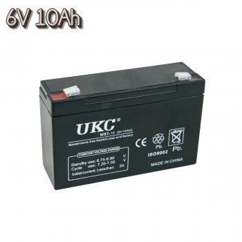 Акумуляторна батарея agm UKC WST-10 6V 10Ah акумулятор для УПСа, акумулятор до дитячого електромобіля sp56987422 фото