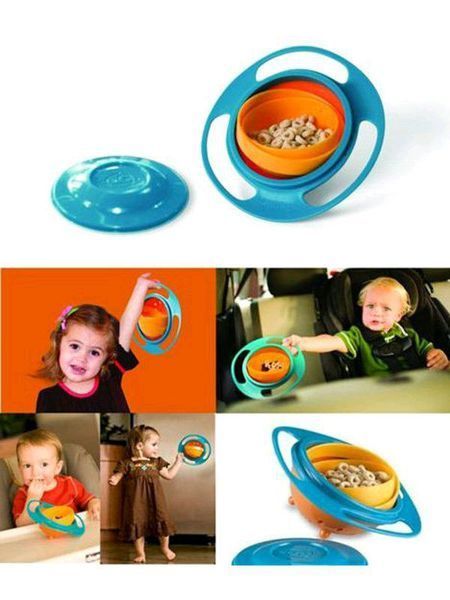 Дитяча тарілка-непроливайка "Universal Gyro Bowl", тарілка непроливайка неваляшка, посуд для дітей pr00125478 фото