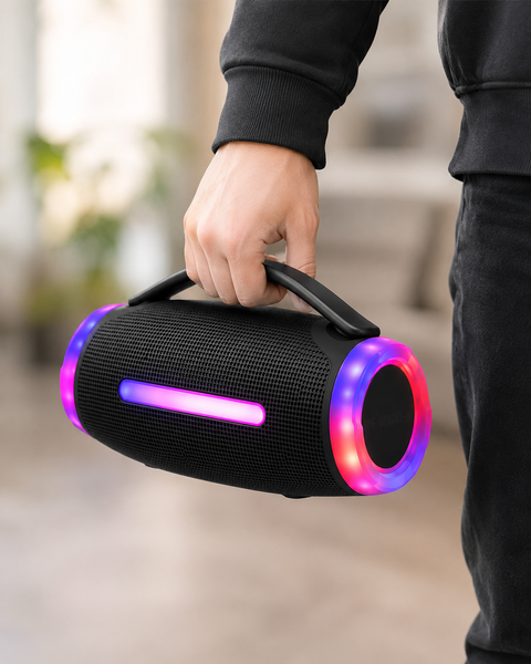 Колонка MS-3643BT-W / Колонка Bluetooth з мікрофоном / Акустика з RGB-підсвічуванням 24480021 фото
