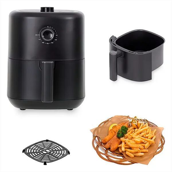 Аерофритниця для дому з таймером на 1.5 Л, 1200 ВТ AIR FRYER CROWNBERG CB 5541Безмасляна фритюрниця CB5541 фото