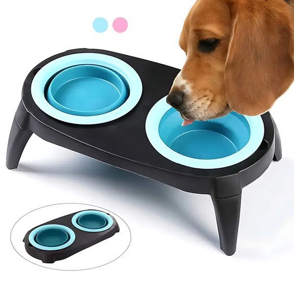 Миска Pet Bowl Set двойная на сложной подставке для собак и кошек VEN0707 фото
