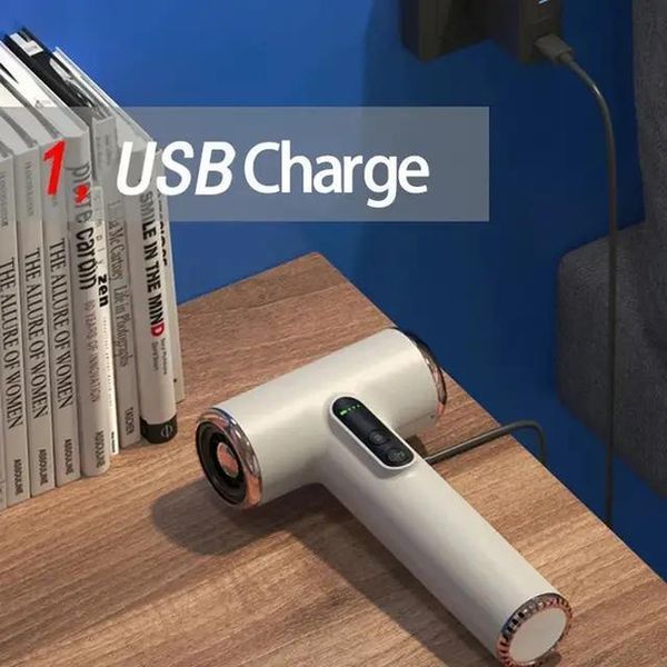 Бездротовий фен для волосся з акумуляторною батареєю 200W з трьома режимами роботи, з холодним/теплим повітрям M16995 фото