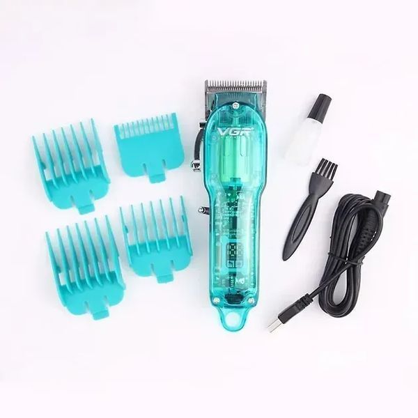 Професійна стрижкова машинка VGR Professional Clipper Transparent V-660 201660 фото