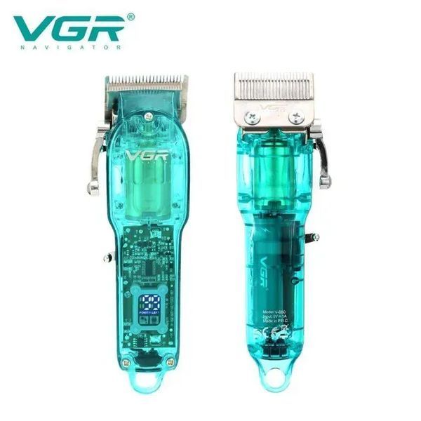Професійна стрижкова машинка VGR Professional Clipper Transparent V-660 201660 фото