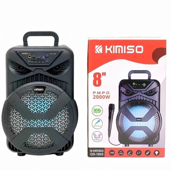 Бездротова портативна колонка Bluetooth із мікрофоном KIMISO QS-1805 2128666 фото
