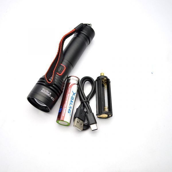 Ліхтар BL-P02-P50, 1x18650, ЗУ Type-C, zoom, Box BL-P02-P50 фото