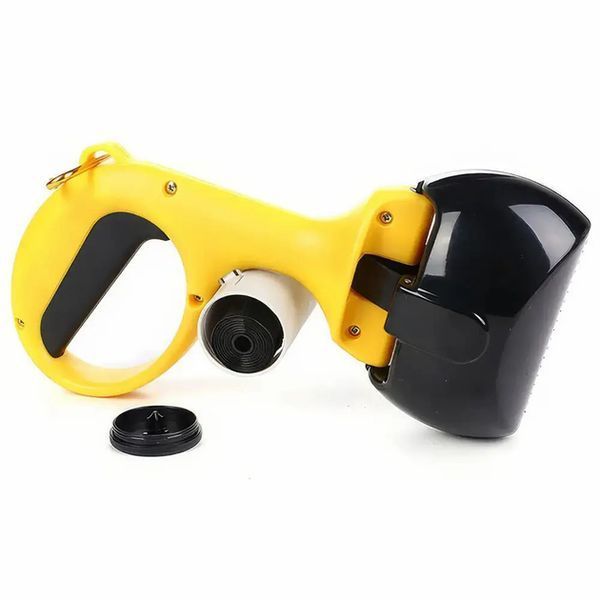 Автоматичний совок для збирання Pooper Scooper Big 27 x 13 x 9 см / Щипці для збирання з карабіном та мішками в комплекті VEN1205 фото