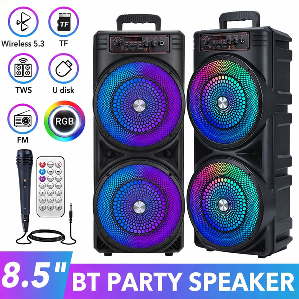 Колонка Bluetooth Wireless Speaker TTD-2807 / Портативна караоке-колонка з RGB-підсвічуванням VEN-2807 фото