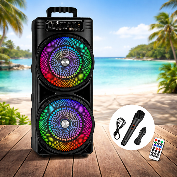 Колонка Bluetooth Wireless Speaker TTD-2807 / Портативна караоке-колонка з RGB-підсвічуванням VEN-2807 фото