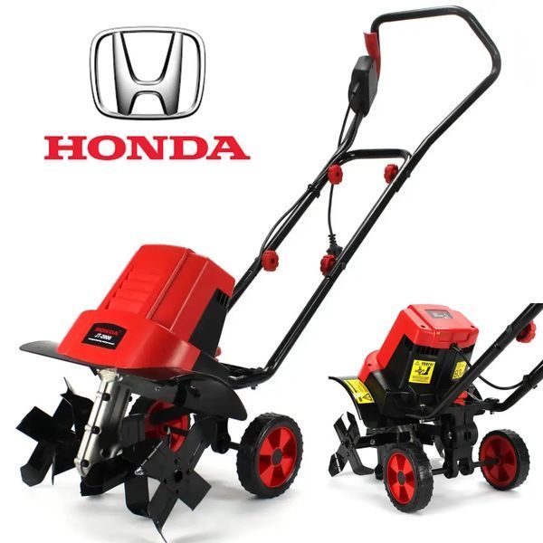 Електрокультиватор з колесами Honda JT-2000 (2.0 кВт) Культиватор електричний Хонда And2000 фото