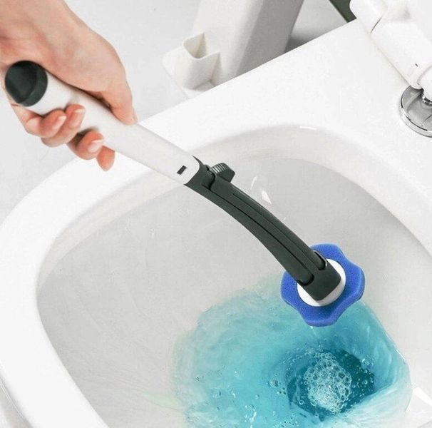 Універсальна щітка для прибирання ванної зі змінними насадками MTS clip type removable toilet brush 2054123655 фото