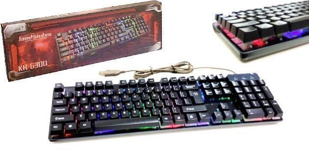 Ігрова клавіатура з підсвічуванням Keyboard HK-6300 2214500008 фото