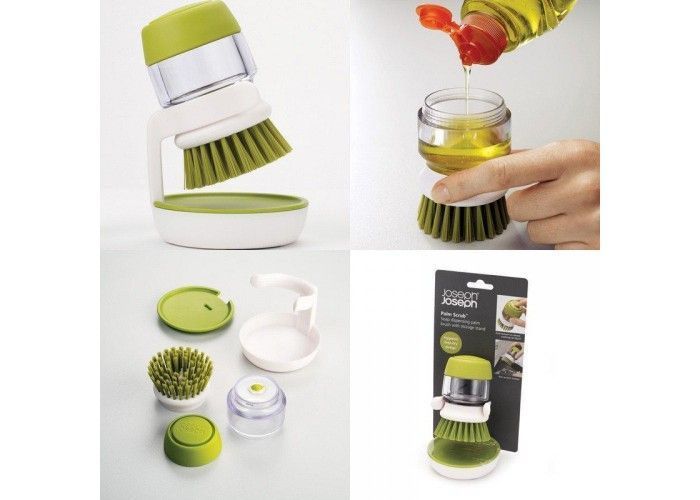 Щітка для миття посуду з дозатором для миючого засобу Soap Brush pr88403 фото