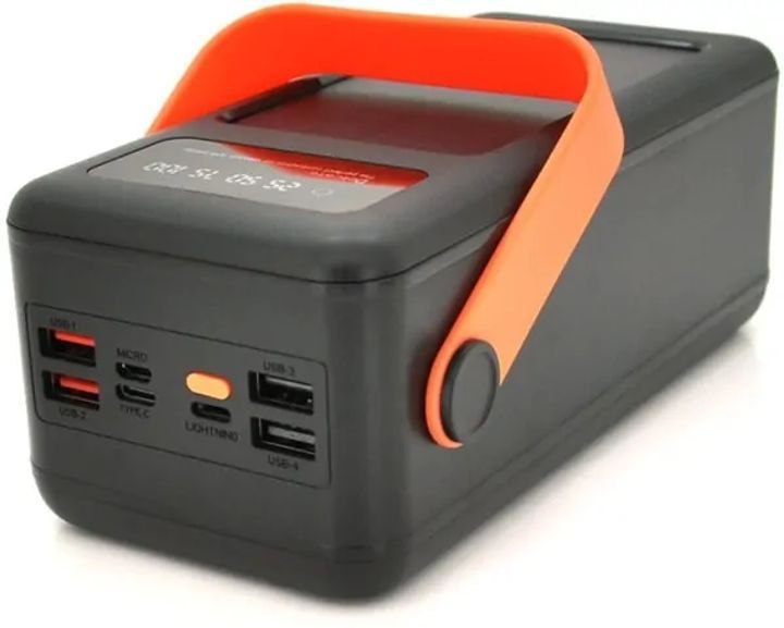 Портативна батарея зовнішня повербанк Power Bank 50000 mAh із сонячною панеллю та ліхтариком YM-635CX 2053467 фото