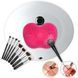 Килимок для миття косметичних пензликів Brush Spa | Силіконовий килимок для очищення пензлів VnrB1358 фото 3