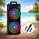 Колонка Bluetooth Wireless Speaker TTD-2807 / Портативна караоке-колонка з RGB-підсвічуванням VEN-2807 фото 2