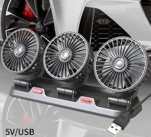 Автомобільний потрійний поворотний 5V USB з табличкою телефону VEN-1027 фото