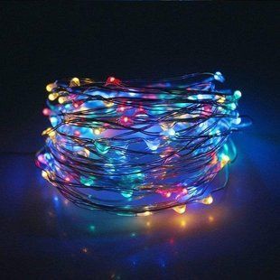 Xmas гірлянда 50 Led 5M(Copper) на мідному дроті (Крапля роси) M MULTI працює від батарей + USB Мультицвет ZAR99multi фото