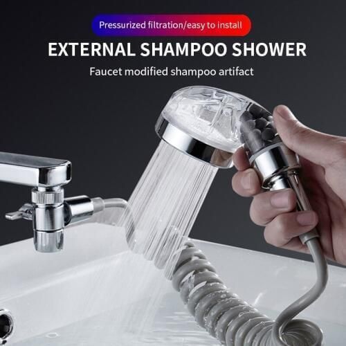 Душова система на умивальник із турмаліном Modified Faucet With external Shower 212552456 фото