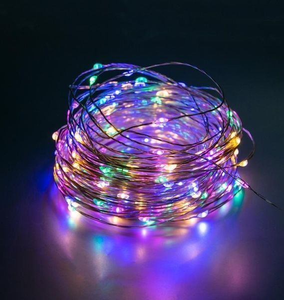 Xmas гірлянда 50 Led 5M(Copper) на мідному дроті (Крапля роси) M MULTI працює від батарей + USB Мультицвет ZAR99multi фото
