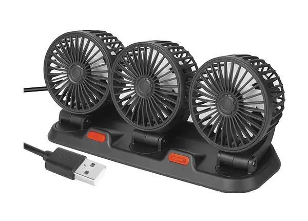 Автомобільний потрійний поворотний 5V USB з табличкою телефону VEN-1027 фото