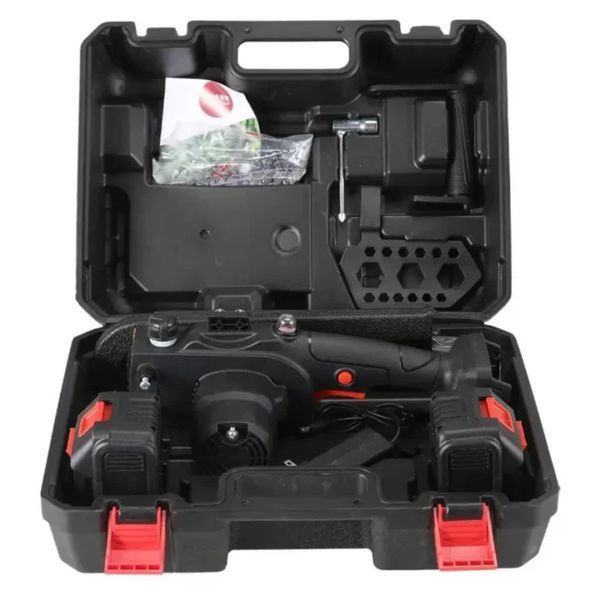 Акумуляторна пилка 12 дюймів червона Electric saw 1200 Вт 48 В 2054234 фото