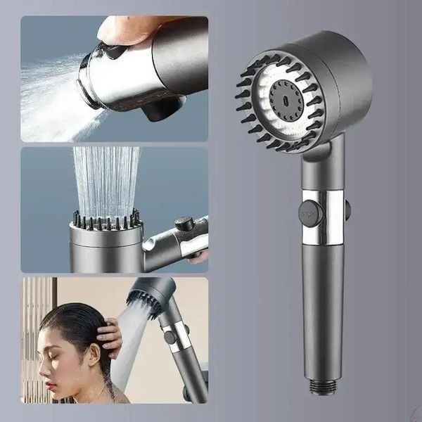 Масажна лійка з обертанням 360&deg; Turbocharged shower head G9889 фото