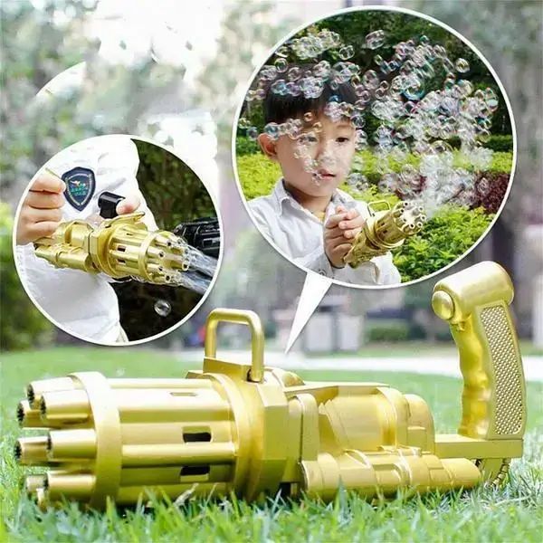 Пулемет автомат для мыльных пузырей BUBBLE GUN BLASTER 8015520136 фото