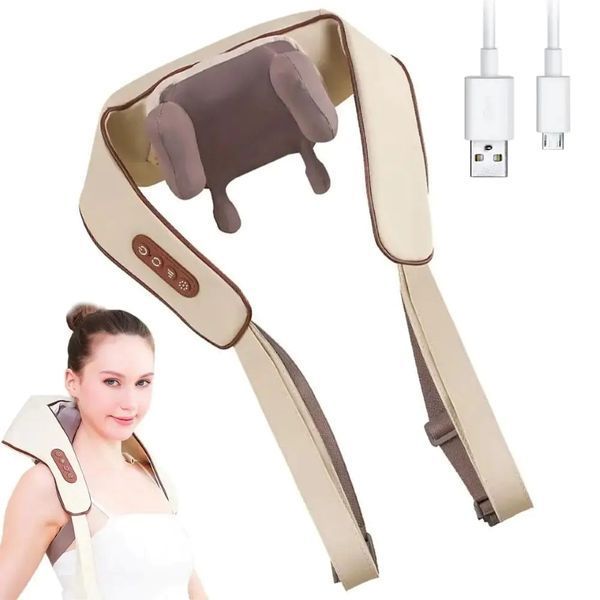 Роликовий масажер для шиї та спини, USB, MASSAGER XL-653 / Електричний масажер 2052808 фото