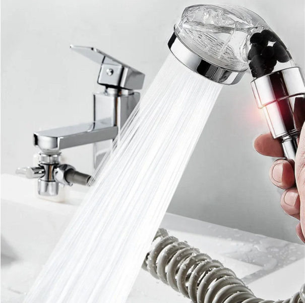 Душова система на умивальник із турмаліном Modified Faucet With external Shower 212552456 фото