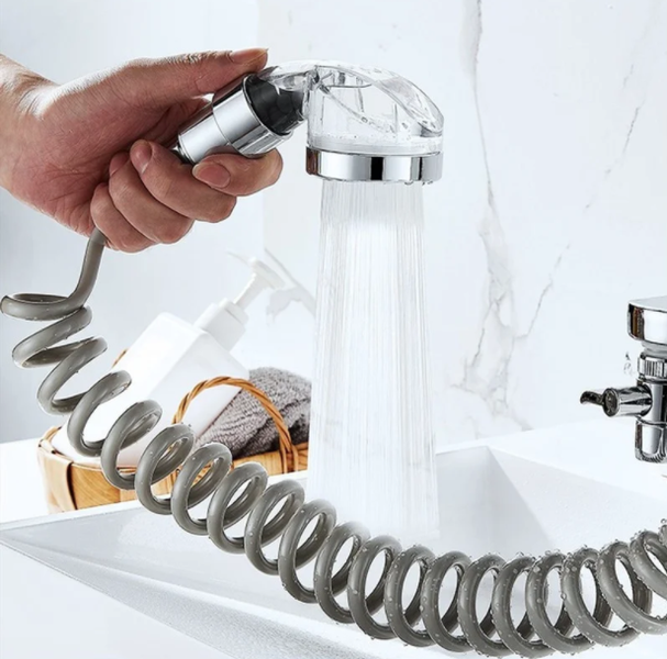 Душова система на умивальник із турмаліном Modified Faucet With external Shower 212552456 фото