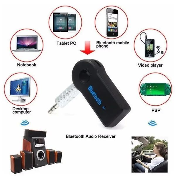 Автомобільний трансмітер FM-модулятор BT350D Car receiver AUX 1142 фото