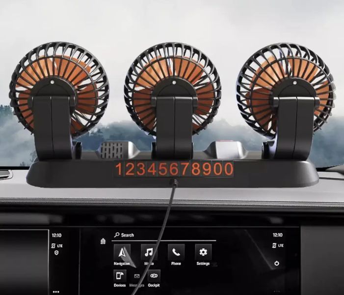 Автомобільний потрійний поворотний 5V USB з табличкою телефону VEN-1027 фото