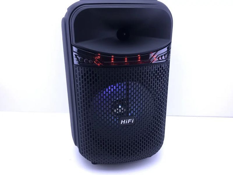 Музична колонка-радіо колонка з підсвідченням BLUETOOTH RX-8188 1200 ВТ із мікрофоном G8188 фото