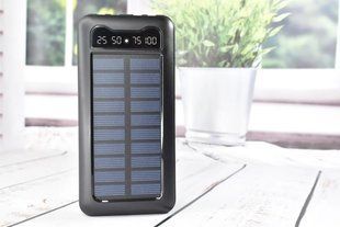 Павербанк Solar Power Bank із сонячною батареєю + ліхтарик 20000 mAh Solar фото
