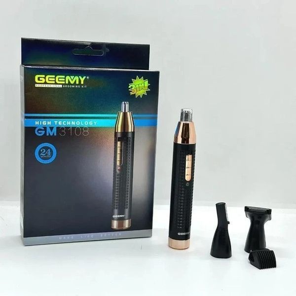 Універсальний триммер для носа вух та брів 3 в 1 Geemy GM-3108 Pro 2052587 фото