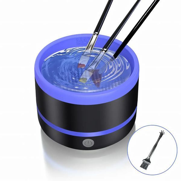Електричний очисник пензлів для макіяжу Makeup brush cleaner LY-609 інструмент для очищення кистей 2053328 фото