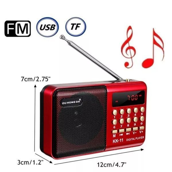Портативне радіо з акумулятором, Bluetooth, TF/USB, FM, JOC-H011BT-L 23789654 фото