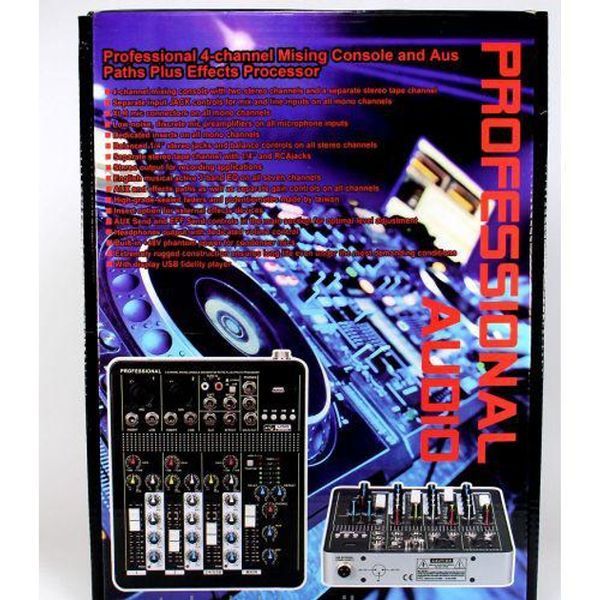 Аудіо Мікшер Mixer BT 4000 4 канали Bluetooth sp2380 фото