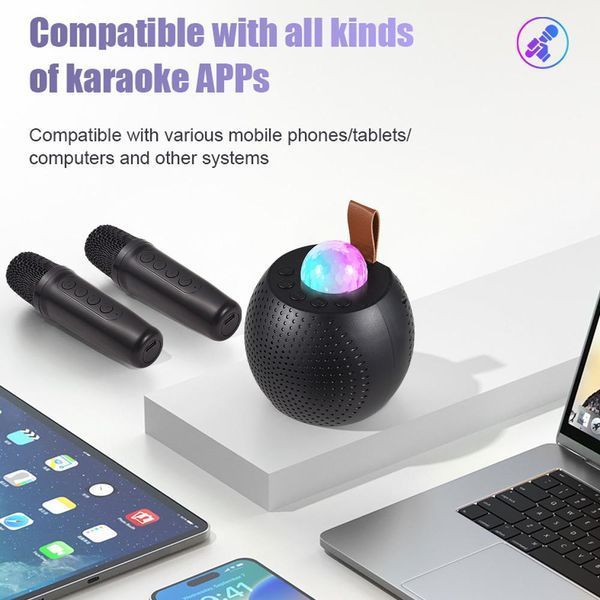 Портативна колонка Z1 (Bluetooth, LED, 2 мікрофони, проекція) M17261 фото