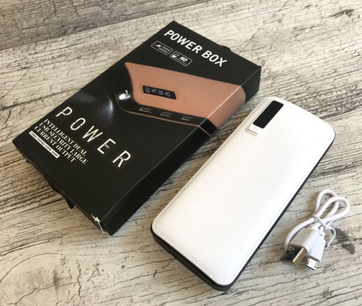 Портативне зарядне 20000 mahc екраном 3 USB + ліхтарик, павер банк, Power Bank mu252639 фото