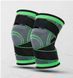 Наколінник Бандаж колінного суглоба Knee Support Copper Чорно-зелений фіксатор коліна Компресійний від травм розтягувань 5098563 фото 4