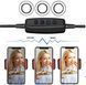 Набір блогера 3в1 Гнучкий штатив з Led кільцем Ring Light + тримачі для телефону та мікрофона на підставці karl14007 фото 2