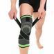 Наколінник Бандаж колінного суглоба Knee Support Copper Чорно-зелений фіксатор коліна Компресійний від травм розтягувань 5098563 фото 2