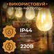 Вулична гірлянда ретро-формату на 10 Led-ламп, довжина 5 метрів, тепле біле освітлення M16908 фото 4