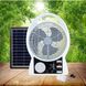 Вентилятор портативний Solar з USB, Bluetooth, MP3, FM-радіо / Акумуляторний вентилятор з LED підсвічуванням, 2 швидкості, 6Вт 5500 мАг M17199 фото 3