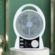 Вентилятор портативний Solar з USB, Bluetooth, MP3, FM-радіо / Акумуляторний вентилятор з LED підсвічуванням, 2 швидкості, 6Вт 5500 мАг M17199 фото 5